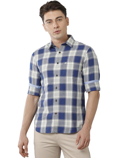 mens checks casual shirt - 19871191 - Very Small Image - 1