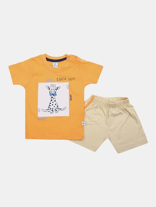 Boys Giraffe Print Shorts Set - 19872517 - Very Small Image - 1