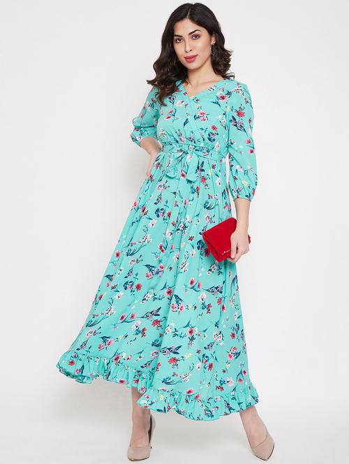 women's tiered dress floral dress - 19872924 - Very Small Image - 1