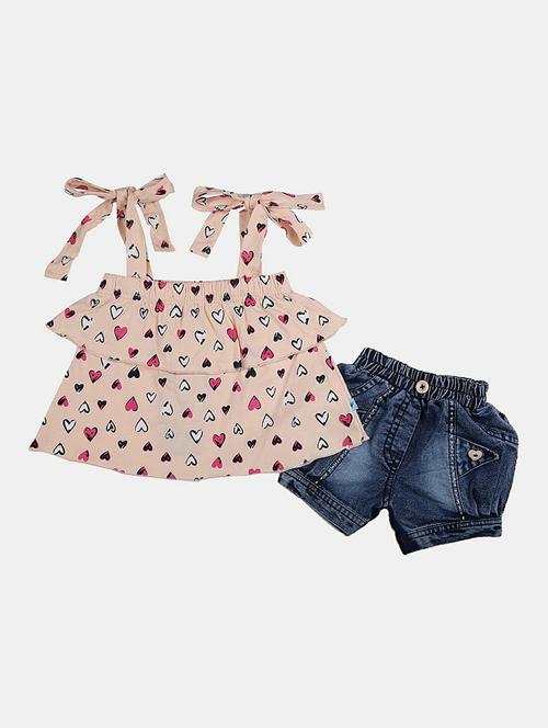 girls printed shorts set - 19873143 - Very Small Image - 1