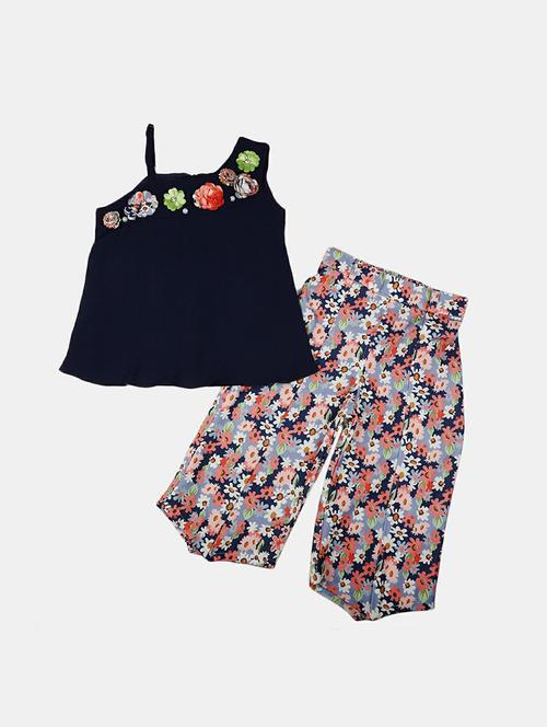 girls printed top & capri set - 19873200 - Very Small Image - 1