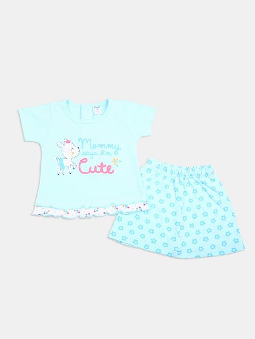 girls printed skirt top set - 19873267 - Very Small Image - 1