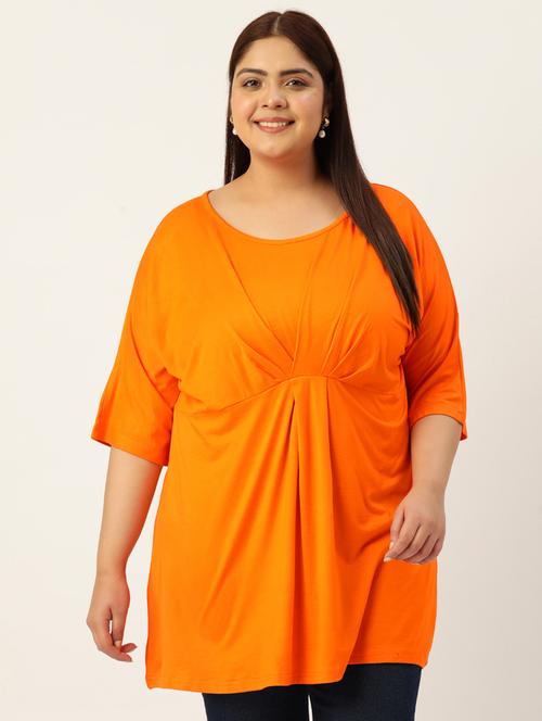 women's straight round neck top - 19874951 - Very Small Image - 1