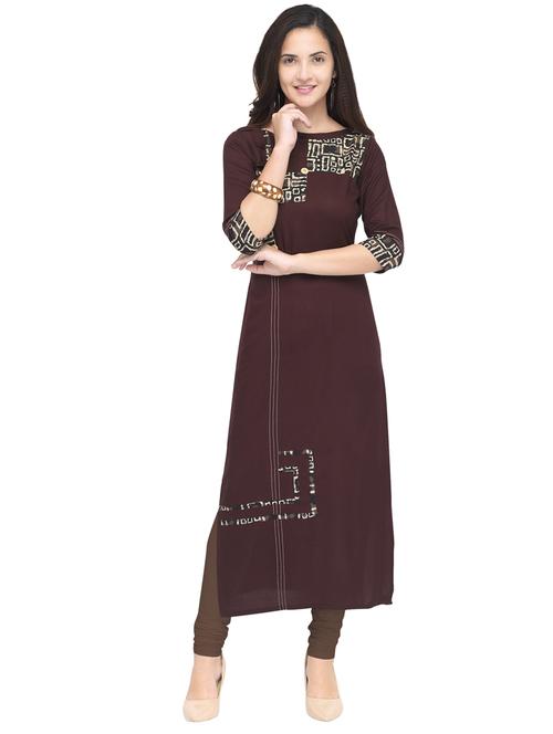 self design straight kurta - 19875214 - Very Small Image - 1