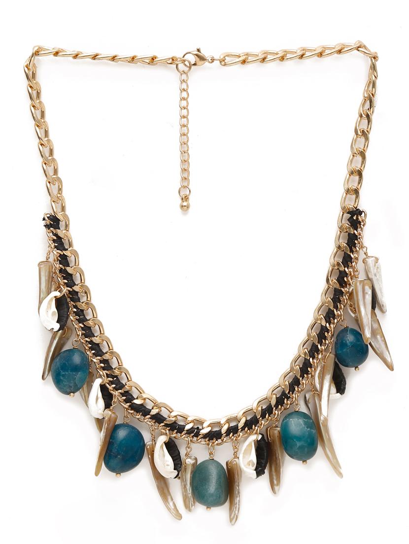 multi colored metal short necklace - 19876478 - Zoom Image - 2