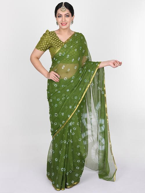 women printed casual wear saree with blouse - 19878529 - Very Small Image - 1