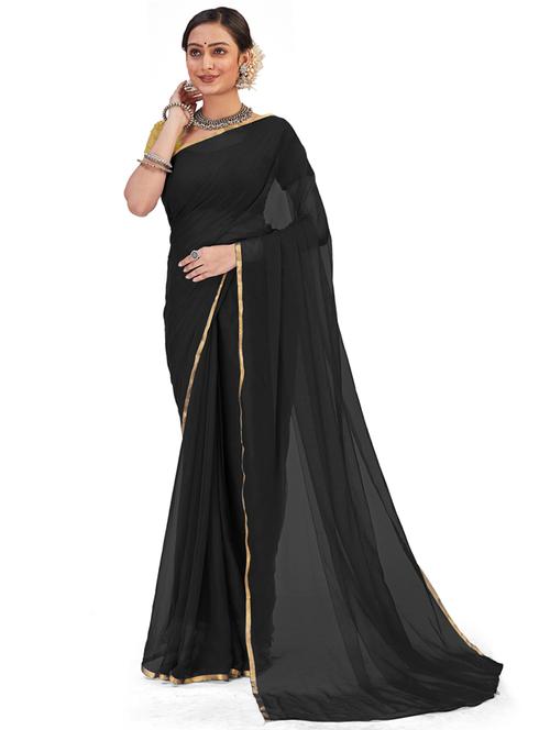 solid with bordered saree - 19879278 - Very Small Image - 1