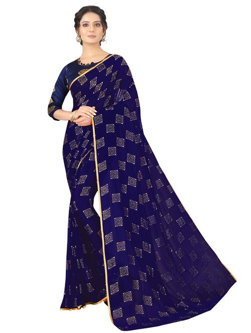 self design printed saree - 19879618 - Very Small Image - 1