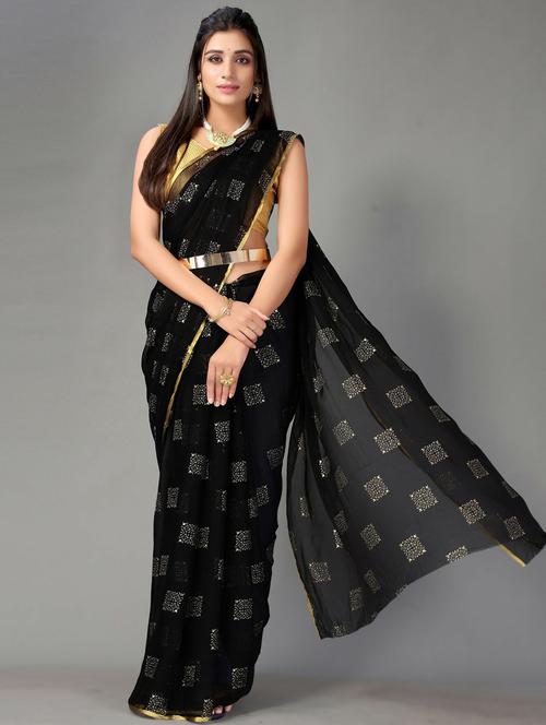 self design printed saree - 19880330 - Very Small Image - 1