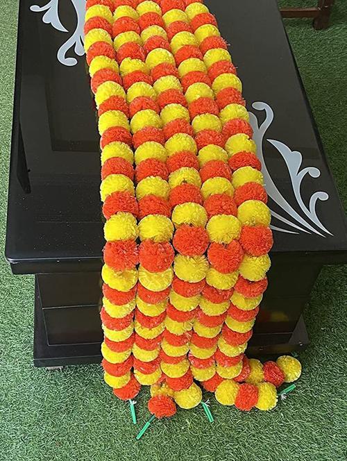 artificial marigold fluffy flowers - 19883658 - Very Small Image - 1