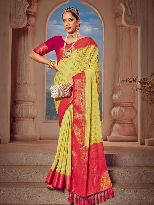 women's banarasi saree - 19885411 - Very Small Image - 1