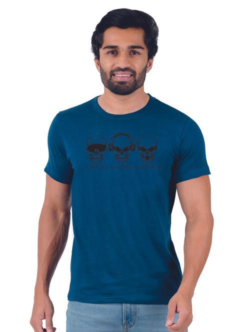 round neck printed cotton t-shirt - 19885734 - Very Small Image - 1