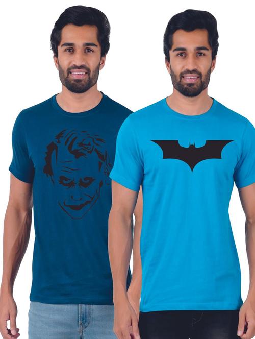 men pack of 2 chest print t-shirt - 19885929 - Very Small Image - 1