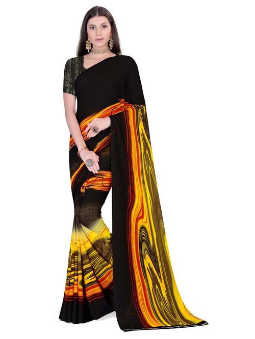printed saree with blouse - 19886519 - Very Small Image - 1
