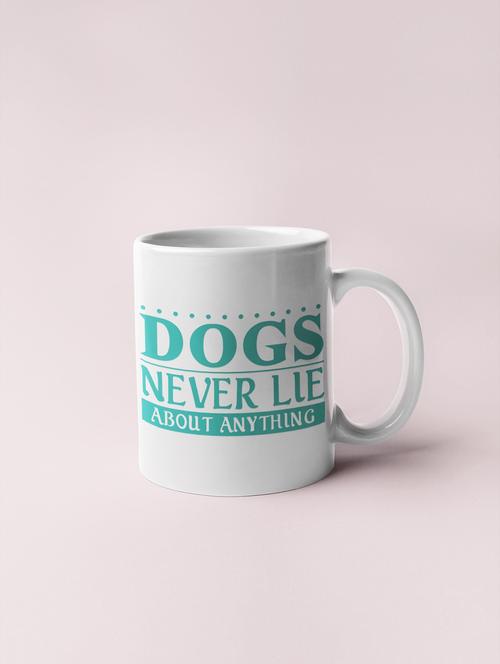 dogs never lie -printed coffee mugs for pet lovers - 19890802 - Very Small Image - 1