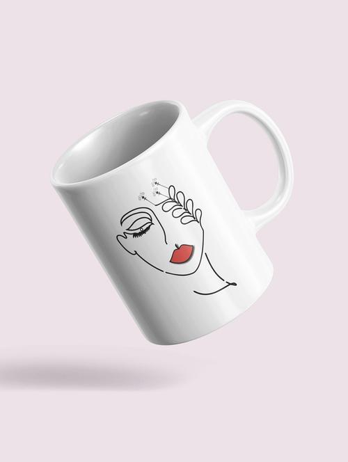 women with flower - designable printed coffee mugs - 19891224 - Very Small Image - 1