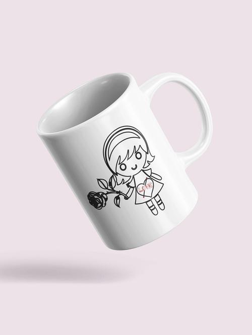 rose girl - designable printed coffee mugs - 19891232 - Very Small Image - 1