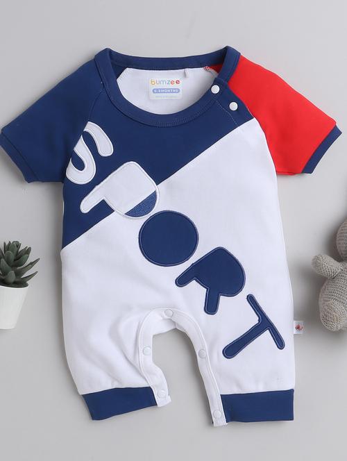 white color block rompers  - 19892368 - Very Small Image - 1