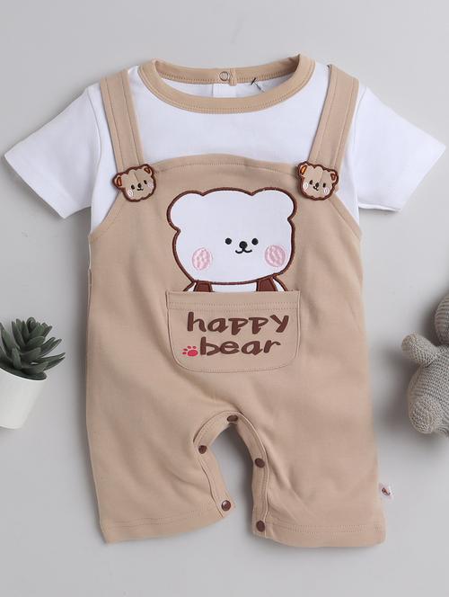 brown printed romper - 19892370 - Very Small Image - 1