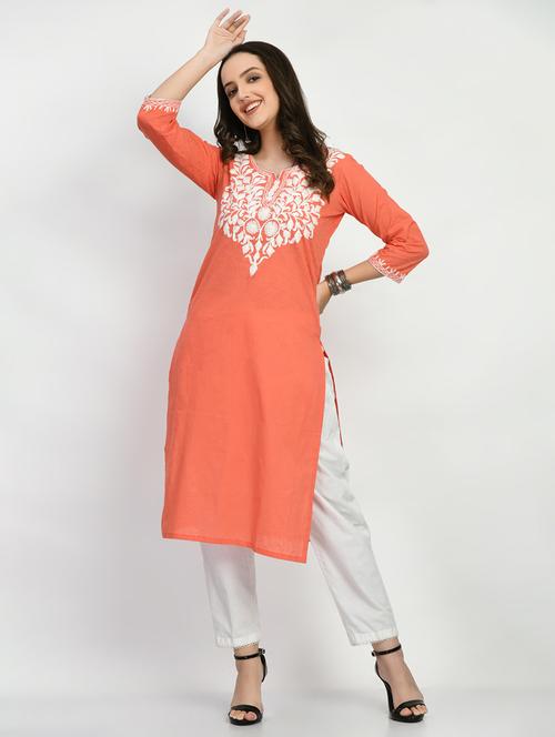 women's straight kurta - 19896005 - Very Small Image - 1