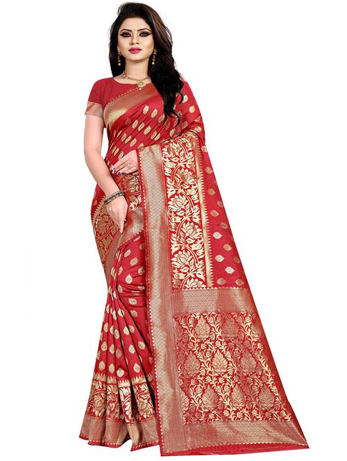 women's banarasi saree with blouse - 19896751 - Very Small Image - 1