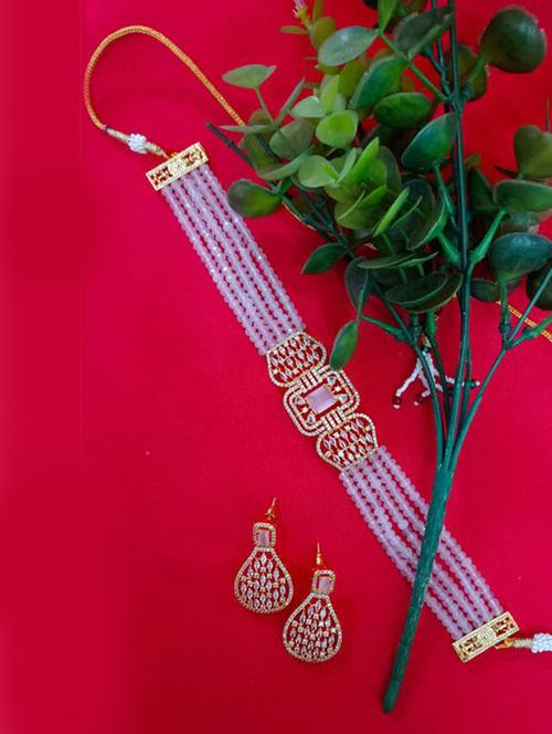 tjc beads studded brass jewellery set - 19898579 - Very Small Image - 1