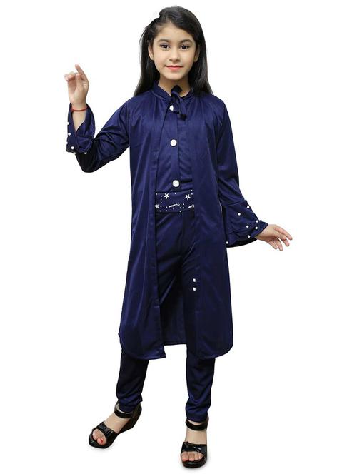 blue solid top and pant with shrug twin sets  - 19899622 - Very Small Image - 1