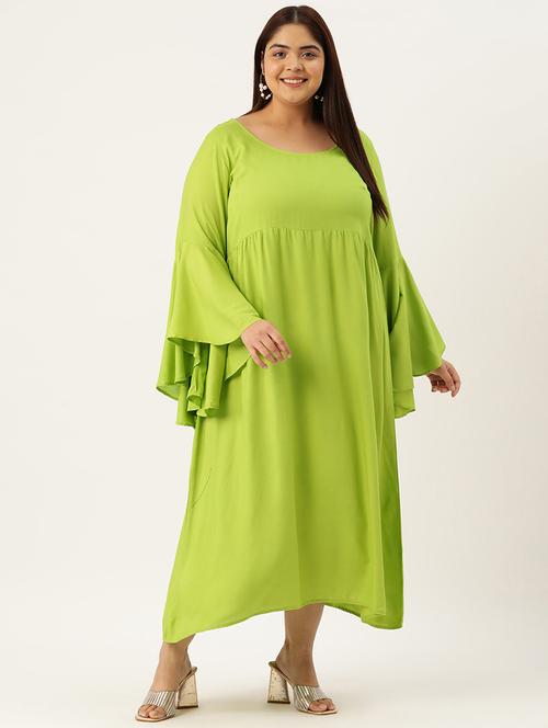 women's fit & flare solid dress - 19902785 - Very Small Image - 1