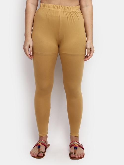 beige cotton leggings - 19902983 - Very Small Image - 1