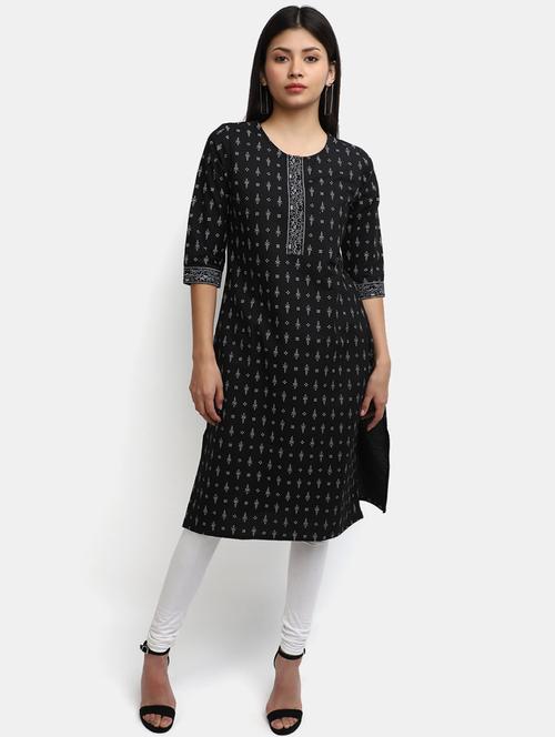 women's straight kurta - 19905018 - Very Small Image - 1