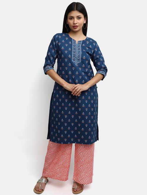 women's straight kurta - 19905020 - Very Small Image - 1