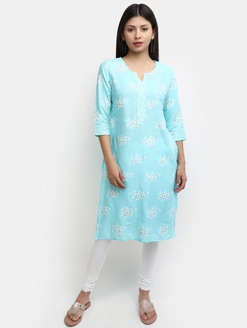 women's straight kurta - 19905027 - Very Small Image - 1