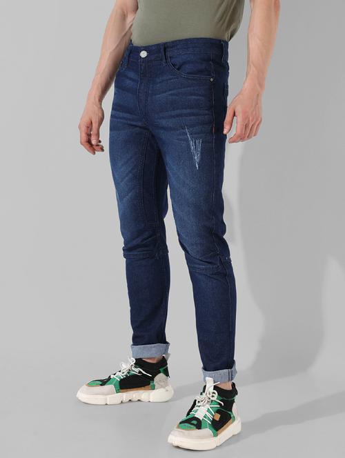 mens slim fit distressed jeans - 19905297 - Very Small Image - 1