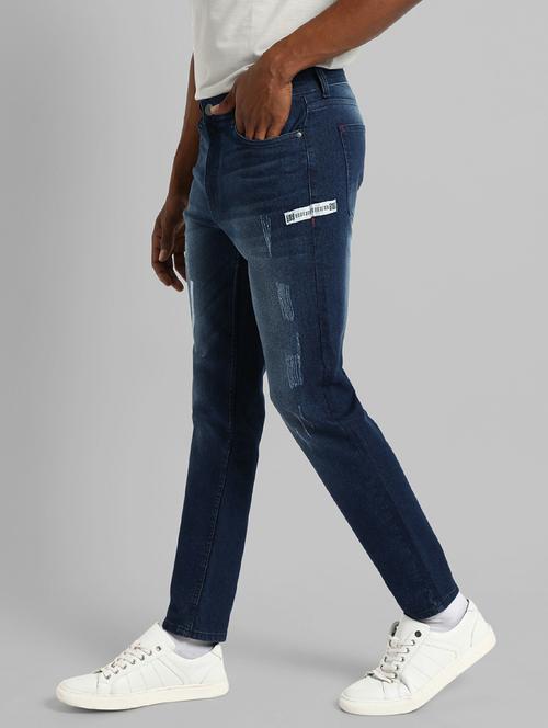 mens slim fit distressed jeans - 19905302 - Very Small Image - 1