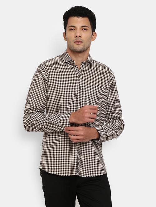 mens checks casual shirt - 19905975 - Very Small Image - 1