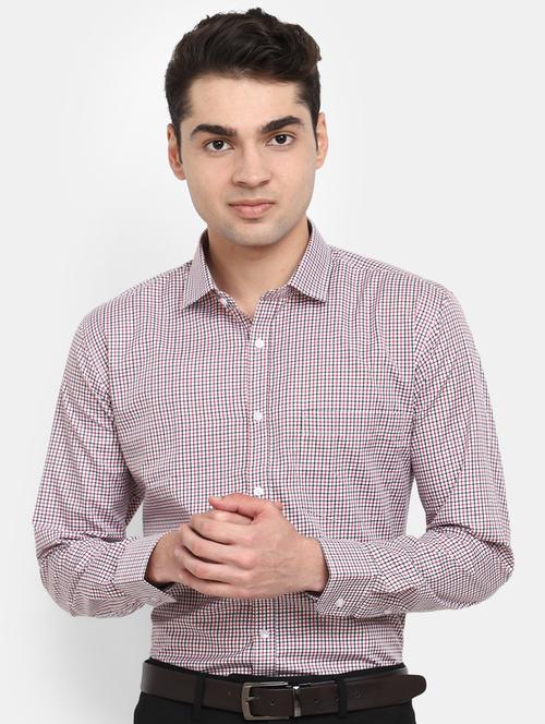 mens checks formal shirt - 19906107 - Very Small Image - 1