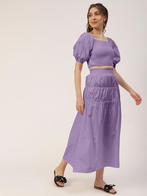 women cotton top and skirt co-ord set - 19907055 - Very Small Image - 1