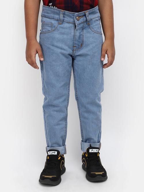boy's plain slim fit jeans - 19908393 - Very Small Image - 1