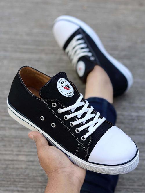 black solid lace up sneakers - 19909649 - Very Small Image - 1