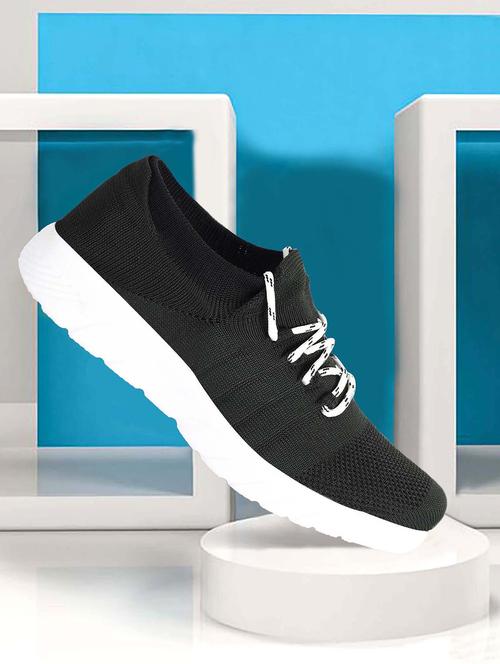 black solid lace up causal shoe - 19909659 - Very Small Image - 1