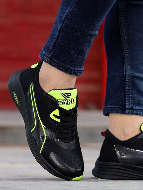 black solid lace up causal shoe - 19909661 - Very Small Image - 1