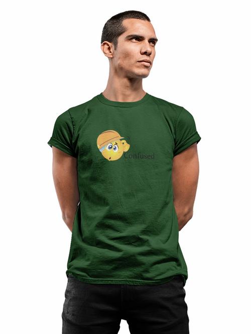round neck chest printed regular t-shirt - 19909740 - Very Small Image - 1
