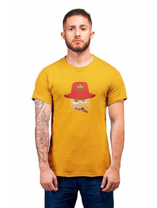 round neck chest printed regular t-shirt - 19909810 - Very Small Image - 1