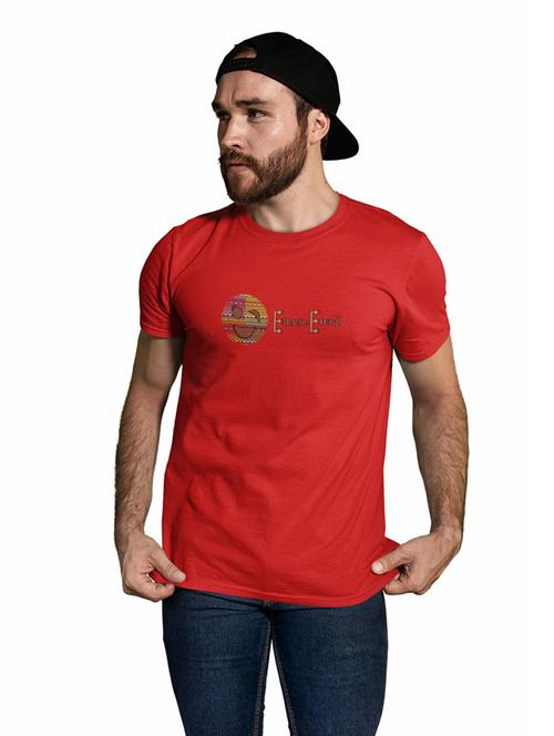 round neck chest printed regular t-shirt - 19909872 - Very Small Image - 1