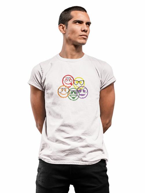 round neck printed cotton t-shirt - 19909991 - Very Small Image - 1