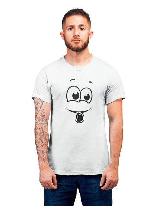 round neck printed cotton t-shirt - 19910104 - Very Small Image - 1