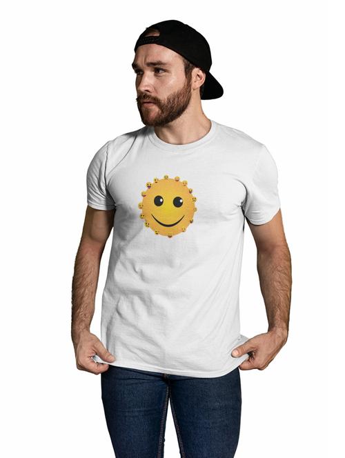 round neck chest printed regular t-shirt - 19910131 - Very Small Image - 1