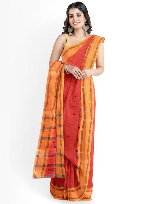 self design handloom saree - 19913361 - Very Small Image - 1