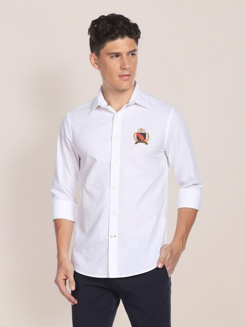 white cotton casual shirt - 19913597 - Very Small Image - 1