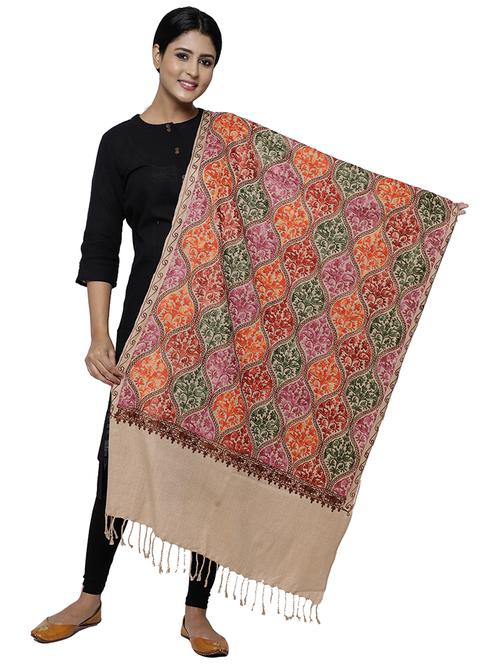 beige wool shawl - 19913765 - Very Small Image - 1